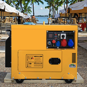 เครื่องกำเนิดไฟฟ้าดีเซลแบบพกพา 8 กิโลวัตต์ ทนทาน เงียบพิเศษ ระบายความร้อนด้วยอากาศ พร้อมระบบ ATS สตาร์ทอัตโนมัติ โครงเปิด 110V 220V 380V 50/60hz - Product Image 1