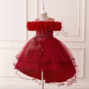 Robe de soirée en dentelle et tulle pour petites filles, robe de princesse personnalisée, robe de fête pour enfants, robe de mariage, robe de scène pour piano, robe de fête - Product Image 6
