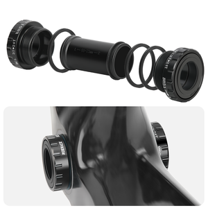 RIDERACE <strong>Bicycle</strong> <strong>Bottom</strong> <strong>Bracket</strong> Sealed Bearing 24MM BB SET BC1.37-24T BB51 BB52 68-73 mm Thread for Mountain Bike Center Shaft - Product Image 4