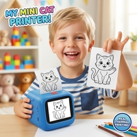 Impresora de Códigos de Barras Inteligente con IA para Niños, Mini Máquina de Impresión Instantánea, 21 Idiomas, para la Creatividad y la Concentración