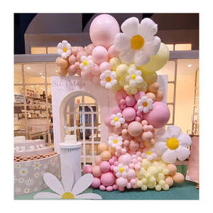 Décoration de ballons LUYI, 140 pièces, guirlande de ballons roses jetables, kit d'arche de ballons à confettis chromés violets, ballons pour mariage et fête - Product Image 1