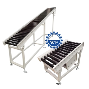 Özel üretim ihtiyaçları için düz eğri paslanmaz karbon çelik motorlu özelleştirilebilir makaralı konveyör hattı - Product Image 1