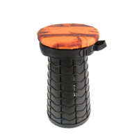 Tabouret pliant télescopique réglable en plastique pour extérieur, plage, jardin, pêche, camping, voyage, portable, pivotant à 360 degrés, camouflage, randonnée
