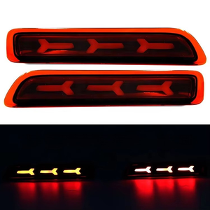 Luces Reflectoras LED para Parachoques Trasero para <span class=keywords><strong>Suzuki</strong></span> Ertiga S-Presso Ciaz Vitara Brezza S-cross, Luces de Advertencia de Freno DRL Modificadas para Automóvil - Product Image 4