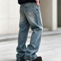 Jeans baggy personnalisés pour homme, style vintage streetwear, coupe droite, jeans décontractés en denim pour homme