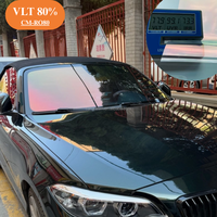 Película de Tinte Automotriz Camaleón, Autoregenerable, Cambia de Color, Antiarañazos, Protección UV, Material PET, Alto Rechazo de Calor, para Estilizar Autos