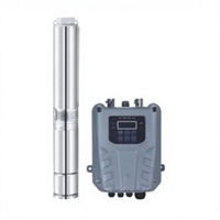 Pompe à eau submersible sans balais AC/DC 2200W 3HP pour puits profond, débit max. 17m³/h, hauteur de refoulement max. 82m, conception multi-étages - Vente directe usine