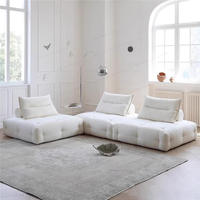 Sofá Modular Comprimido y Envasado al Vacío, Juego de Sofás de Espuma Comprimida Personalizable, Combinación Múltiple para Apartamento, Hotel, Hogar - Moderno