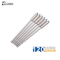Pointe de flèche détachable Elong Outdoor 3,2 mm en acier inoxydable, 80, 100, 120 grains, pour tir à l'arc sur cible