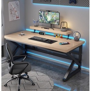 <span class=keywords><strong>Escritorio</strong></span> de Computadora para Dormitorio u Oficina, Minimalista, para Dos Personas, para Deportes Electrónicos, con Superficie de Madera Sólida Reforzada y Engrosada - Product Image 4