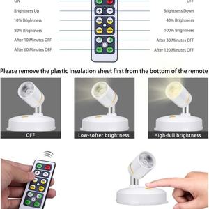 Luces LED Inalámbricas para Gabinetes, Giratorias, Regulables, Funcionan con Batería, se Pueden Pegar en Cualquier Lugar - Product Image 2