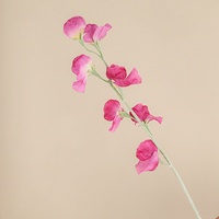INS Kleine Frische Gemischte Farbige Zuckererbsen Künstliche Blumenstiele, Handstrauß für Hochzeit Heim Tisch Weiche Dekoration Display