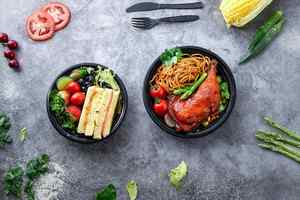16oz 24oz 32oz 37oz 48oz Black Disposable BPA Free Microwavable Customizable Takeout <b>Containers</b> Easy Open Plastic Togo Dome Lids - Product Image 2
