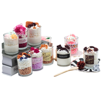 Bougie parfumée artisanale, bougie de simulation pour anniversaire, Saint-Valentin, Diwali, cadeau, décoration intérieure, bio, végane