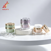 Flacons cosmétiques cylindriques en acrylique de 10g à visser, format voyage, pour crème contour des yeux et visage, soins de la peau, taille d'essai, vente directe usine