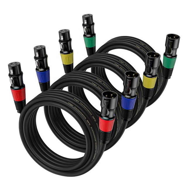 Cable 3Pin XLR High Quality Professional Copper 3Pin XLR Male to XLR Female Audio Cable 1M 2M 3M 5M 10M 15M 20M 30M 50M 100M