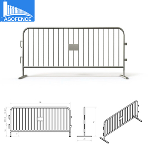 Barrière temporaire pour événements portables à bas prix/barrière tubulaire de barre de route/barrière de contrôle de foule <span class=keywords><strong>en</strong></span> acier de site - Product Image 6