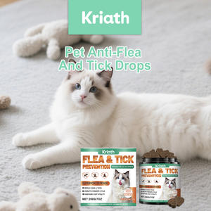 Friandises à mâcher anti-<span class=keywords><strong>puces</strong></span> et tiques pour chats, 200g – Maintient la vitalité du pelage, soutient la santé urinaire et intestinale – Approvisionnement direct usine - Product Image 5