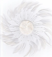 Plaque de plumes de poulet Turquoise foncé pour chapeau de chapellerie Costume mariage décor de mariée mode cheveux Fascinator artisanat bricolage
