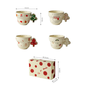Tendance du moment : Gobelet en porcelaine à motif d'arbre de Noël contemporain, 300 ml, réutilisable, en céramique, sans danger pour les aliments, pour les fêtes de Noël et les mariages - Product Image 5
