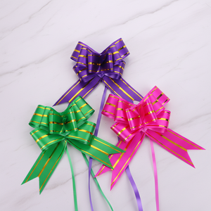 Nœud papillon en ruban de 45 mm à tirer à la main, pour emballage cadeau, décoration de portière de voiture et fournitures de fête en gros - Product Image 5