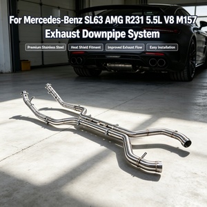 Tuyau d'échappement en acier inoxydable pour Mercedes Benz AMG <span class=keywords><strong>A45</strong></span> CLA45 GLA45 2.0T M139, pour augmenter la puissance et améliorer le son d'échappement - Product Image 1