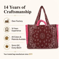 Sac fourre-tout matelassé personnalisé avec logo brodé, idéal pour l'été et la plage, vente en gros, sac fourre-tout bandana monogrammé pour femme