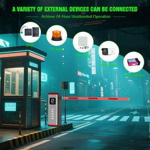 Barrière de parking intelligente extérieure HCW avec protection IP44, moteur 150W, éclairage automatique, barrière <span class=keywords><strong>électronique</strong></span> réglable - Product Image 1