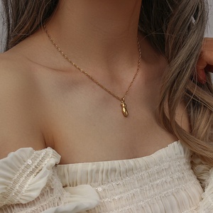 2023ファッションデザイン抽象的なボディ & フェイスペンダントネックレスステンレススチールジュエリーチェーンネックレス - Product Image 5