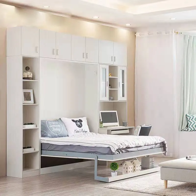 Распродажа, деревянный складной диван, экономичная настенная кровать, подъемная кровать и вертикальные настенные кровати с книжным шкафом, мебель для спальни