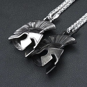 Collar con Colgante de Casco de Guerrero Espartano Yunnique, de Acero Inoxidable, Estilo Punk Hip Hop para Hombre, Regalo con Colgantes Temáticos - Product Image 4
