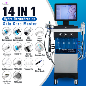 Bán trực tiếp 14 + 1 oxy máy bay phản lực siêu Bong Bóng 14 trong 1 Hydro Aqua máy trên khuôn mặt cho làn da sạch sâu trẻ hóa Spa vẻ đẹp thiết bị - Product Image 1
