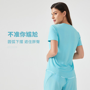 Nouveau blazer <span class=keywords><strong>Lulu</strong></span> léger, respirant et à séchage rapide, coupe ample, ajustement parfait, haut de yoga <span class=keywords><strong>Lulu</strong></span> à manches courtes pour le fitness - Product Image 4