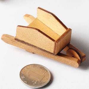 Maison de poupée 1:12 chariot <span class=keywords><strong>en</strong></span> <span class=keywords><strong>bois</strong></span> <span class=keywords><strong>Miniature</strong></span> nourriture jeu Mini ornements - Product Image 5