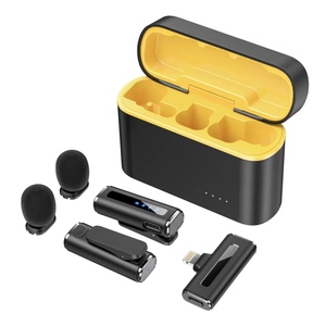 1Drag2 Micrófono inalámbrico de solapa Micrófono Lavalier Micrófono de cancelación de ruido Vlog video de voz - Product Image 6
