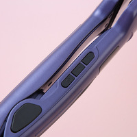 Lisseur et fer à boucler électrique en céramique tourmaline pour salon de coiffure et usage domestique, technologie ionique négative, double mode humide et sec