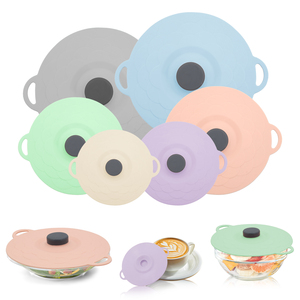 Lot de 5 couvercles en silicone pour bol Couvercle en silicone pour micro-ondes avec 5 tailles de couvercles réutilisables résistants à la chaleur pour tasses, bols - Product Image 1