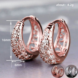 Orecchini a Mezzo Cerchio Cavi per Donne, Design Unico, Gioielli per Orecchie alla Moda - Product Image 4