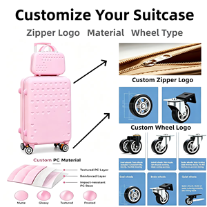 <span class=keywords><strong>Valigia</strong></span> Rigida da Viaggio per Bambini Trolley Bagaglio a Mano Borsa da Trasporto con Valigetta - Product Image 2