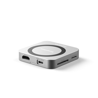 Magnetischer USB C Hub Typ C Multi port Adapter M.2 SSD Docking station 4K HD-MI 100W PD Für Macbook iPhone 16/15 Pro Thunderbolt 4