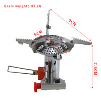 Portable 3000W randonnée Camping réchaud brûleur unique Mini chaudière de poche pour la randonnée cuisson au gaz Compatible avec le carburant Butane