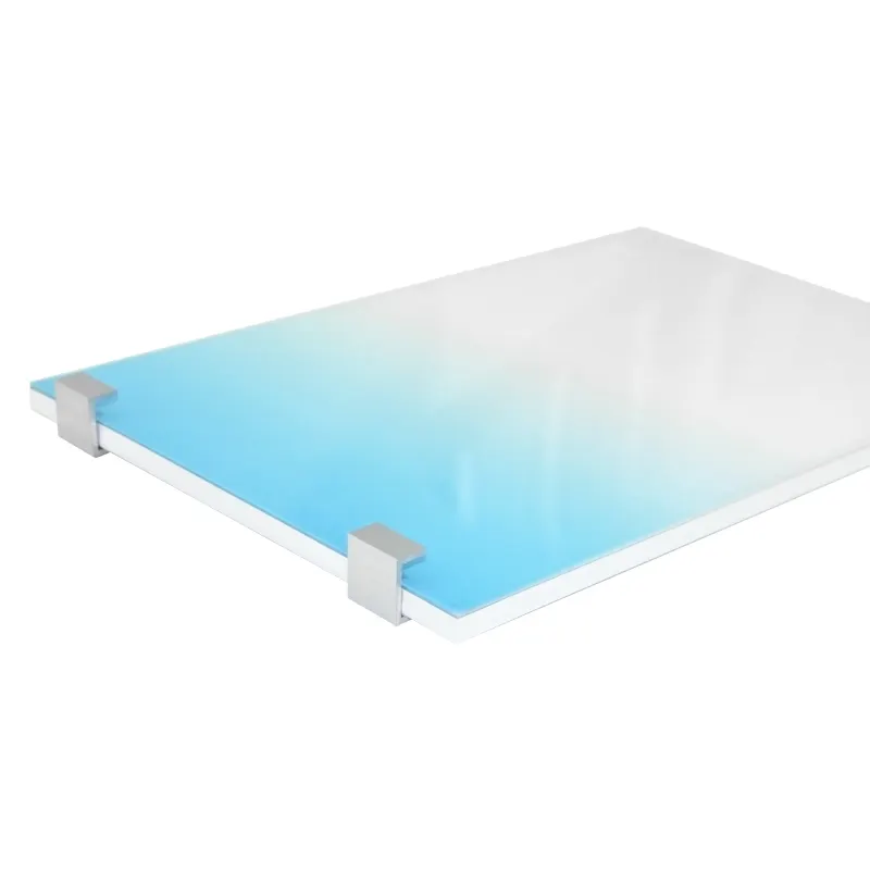 Panel led akrilik tangki ikan, lampu latar akuarium warna RGB 90*45cm dengan aplikasi ponsel redup