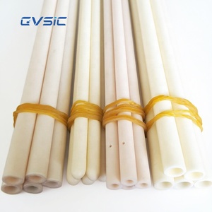 Tube en céramique d'alumine à alésage unique de grand diamètre fileté hermétique 99 pour cent pour une utilisation sous vide - Product Image 2