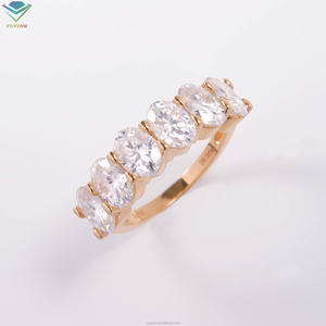 White/Rose/Yellow 18K Gold Plated Lab Grown D/VVS HPHT/CVD Diamond Claw Setting Oval Cut Luxury IGI Certificate custom <b>Rings</b> - Product Image 2