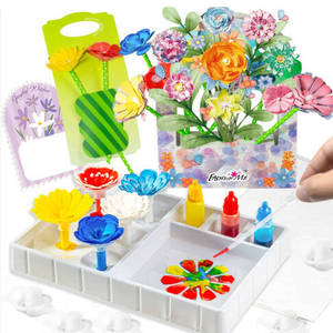 Kit de fabrication de fleurs en papier DIY personnalisé, cadeau créatif pour enfants, filles, adultes, dessin, jouets de fleurs DIY - Product Image 5