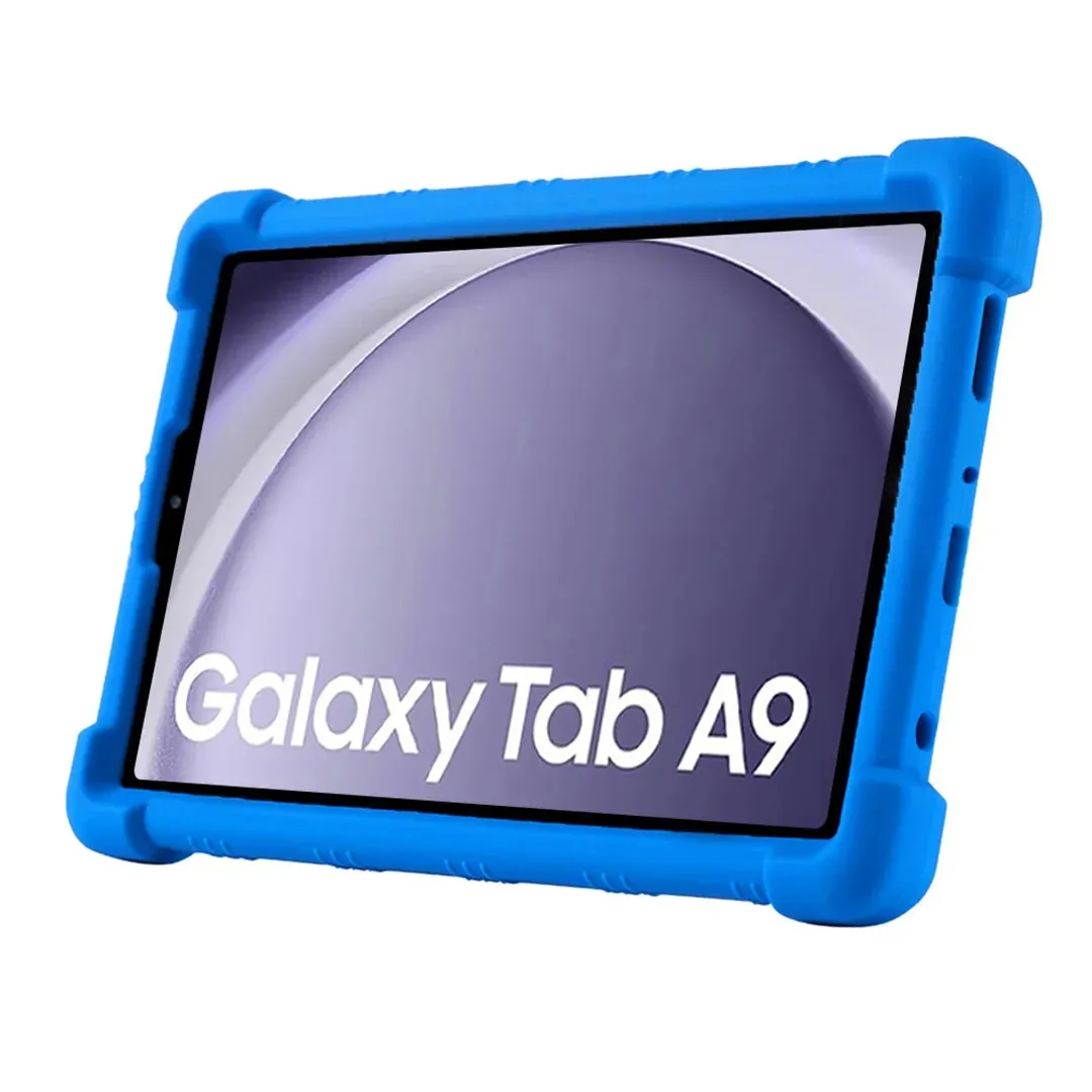 Samsung Galaxy Tab A9 için Tablet kılıfı standı kapak galaxy tab A9 8.7 inç (2023) SM-X115 SM-X115N SM-X110 silikon kılıf