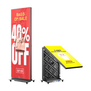 New Design LED Folding Display Mobile Portable Advertising Commercial P1.8 P2 P2.5 Full Color LED <b>Poster</b> Screen - Product Image 1