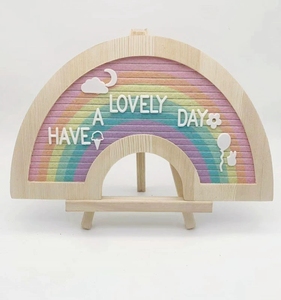 Pafu Cầu Vồng Cảm Thấy Bảng Tin Tái Sử Dụng Đầy Màu Sắc Memo Pin Bảng Thông Báo Với Có Thể Thay Đổi Chữ Cho Nhà Văn Phòng Trường Trang Trí Nội Thất - Product Image 3