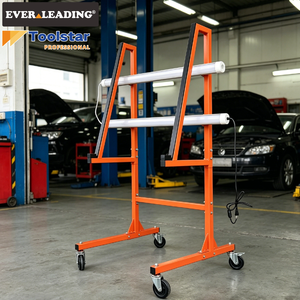 Support d'inspection de pare-brise portable avec éclairage LED, station de réparation de vitres automobiles, station mobile de contrôle de peinture de carrosserie - Product Image 4