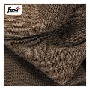 Giả Linen Kiểm Tra Sọc Jacquard Cationic 100% <span class=keywords><strong>Poly</strong></span> Slub Vải Cho Áo Sơ Mi - Product Image 3